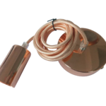 PORTALAMPARAS E27 C/CABLE 1MT BRONCE