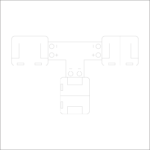 CONECTOR T 2 PIN PARA TIRA DE LED 8MM