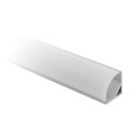 PERFIL ALUMINIO ANGULAR PARA TIRA DE LED 2000x250x7mmON DIFUSOR (2mts/unds)