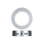 DOWNLIGHT LED SUPERFICIE 6w 465lm REDONDO 4500k CROMO MATE