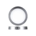DOWNLIGHT LED SUPERFICIE 18w 1480lm REDONDO 3000k CROMO MATE DIMABLE