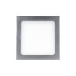 DOWNLIGHT LED EMPOTRABLE 24w 2040lm CUADRADO 4500K CROMO MATE