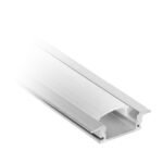 PERFIL ALUMINIO DE EMPOTRAR PARA TIRA LED CON DIFUSOR 2M