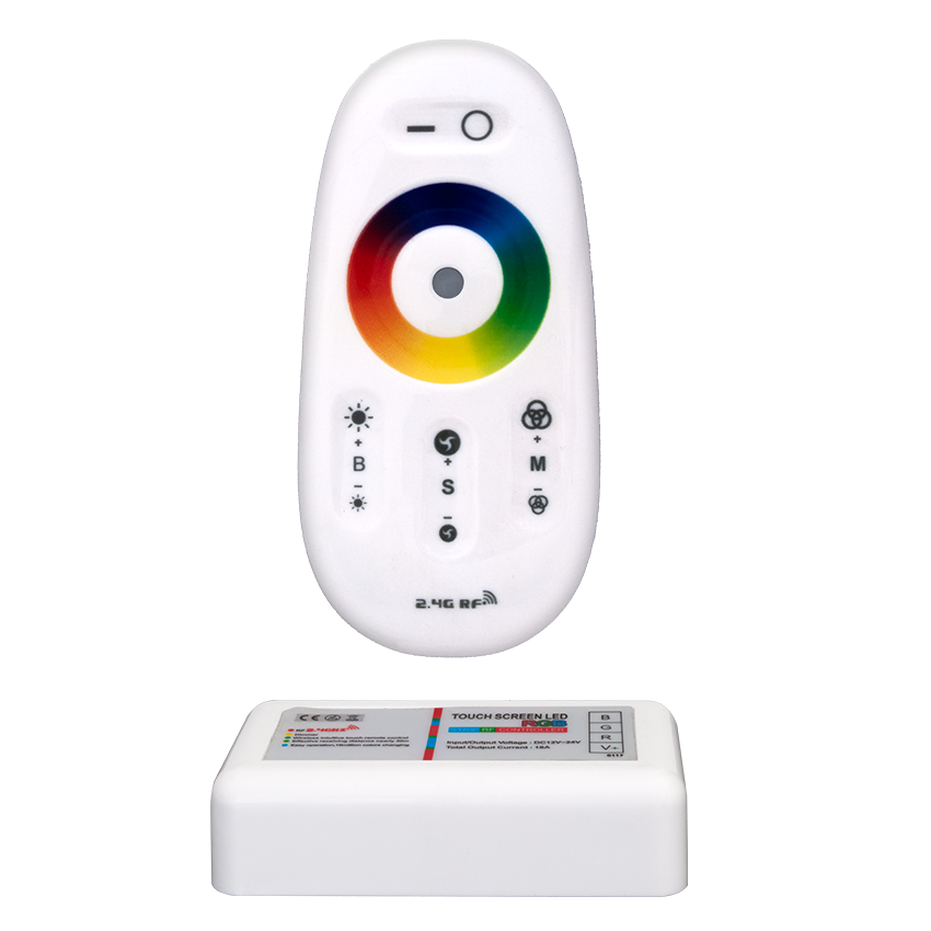 844113.png CONTROLADOR PARA TIRA DE LED RGB 24VDC C/ MANDO TACTIL - Imagen 1