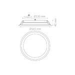 DOWNLIGHT LED IP65 | 15W | 1590LM | REDONDO | 3000K | BLANCO - Imagen 5