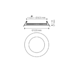 DOWNLIGHT LED EMPOTRAR 6W 588LM REDONDO 4500K NEGRO DIMABLE - Imagen 2