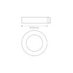 DOWNLIGHT LED SUPERFICIE | 6W | 636LM | REDONDO | CCT | BLANCO - Imagen 2