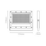 PROYECTOR KADO | 150W | 3000K | 180-265 VAC | IP65 | GRIS - Imagen 3