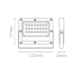 PROYECTOR KADO | 20W | 3000K | 180-265 VAC | IP65 | GRIS - Imagen 3