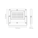 PROYECTOR KADO | 30W | 3000K | 180-265 VAC | IP65 | GRIS - Imagen 3