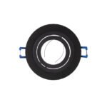 EMPOTRABLE ALUMINIO RAYADO OSCILANTE REDONDO 50mm NEGRO