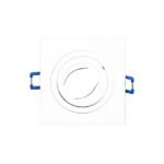 EMPOTRABLE ALUMINIO RAYADO OSCILANTE CUADRADO 50mm BLANCO