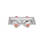 EMPOTRABLE CARDAN 2XGU10 BLANCO - Imagen 2