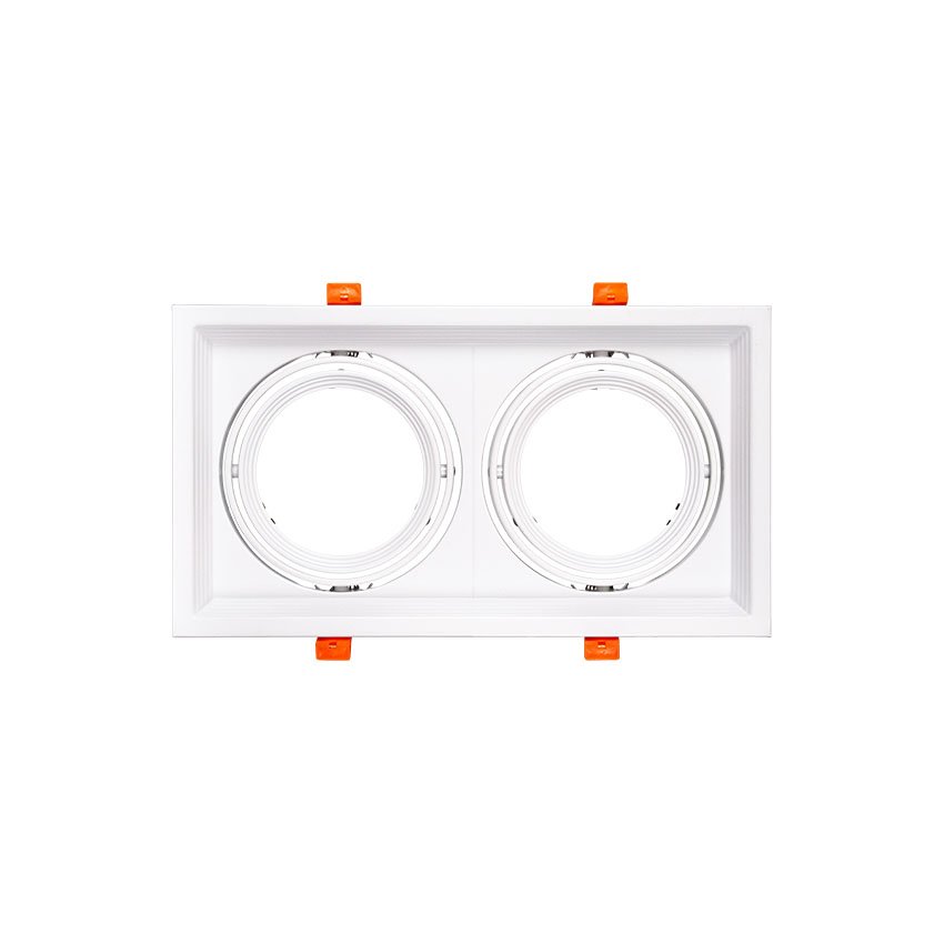 LDV332BL_FRONTAL-30x30-1.jpg EMPOTRABLE CARDAN 2XAR111 BLANCO - Imagen 1