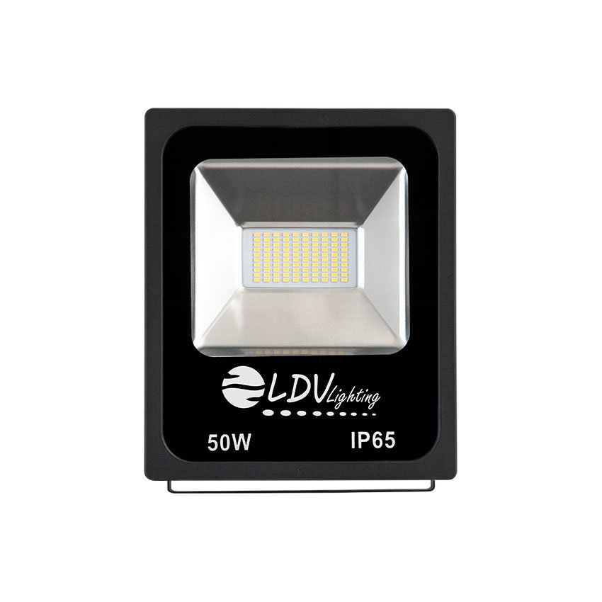 LDV56500112CW-30X30.jpg PROYECTOR LED 50w 12-24v 4750lm 6000K IP65 NEGRO - Imagen 1