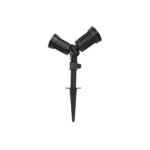 ESTACA JARDIN DOBLE 2xE27 max. 2x150w NEGRO - Imagen 2