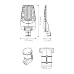 LUMINARIA VIAL GADIR REGULABLE | 40W | 5200LM | 100ºx130º | PC ÁMBAR - Imagen 5