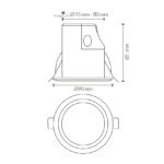 DETECTOR DE PRESENCIA, CON REGULACIÓN DALI Y LUZ CONSTANTE MERRYTEK MSA019 - Imagen 3